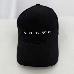 Volvo Tommy Cap Mens OS Black 100% Organic Cotton Twill Embroidered Logo Hat